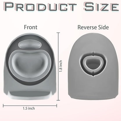 5PCS Replacement Stopper Compatible with Owala FreeSip 19/24/32/40oz, Silicone Anti-Spill Water Bottle Top Lid Replacement Parts, BPA-Free Seal Bottle Cap Mouth Stopper Gasket (Grey)