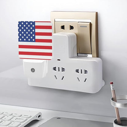 LED Night Lights Lamp with Dusk to Dawn Sensor, Map and Flag of Wyoming Night Lamp, Night Lights Plug Into Wall for Kids Room, Bedroom, Bathroom, Kitchen, Hallway