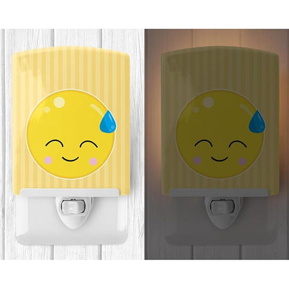 Caroline's Treasures BB8735CNL Sweating Face Ceramic Night Light Compact, UL-Certified, Ideal for Bedroom, Bathroom, Nursery, Hallway, Kitchen, 6x4x3, Multicolor