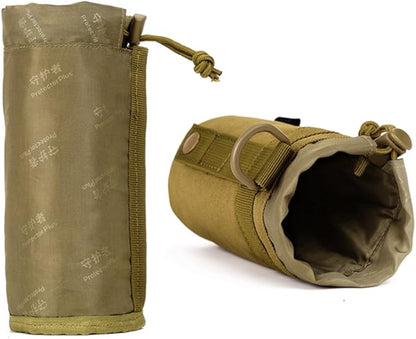 Adjustable Tactical Water Bottle Pouch CREATOR Foldable MOLLE Water Bottle Holder Attachment Carrier for Backpack/Waist bag/Belt