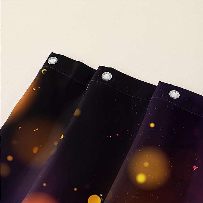 AILONEN Colorful Skull Shower Curtain for Bathroom Decor,Gradient Mushroom Skull Bath Curtain for Kids Boys Girls,Print Polyester Waterproof with 12 Plastic Hooks 72" W*78" H