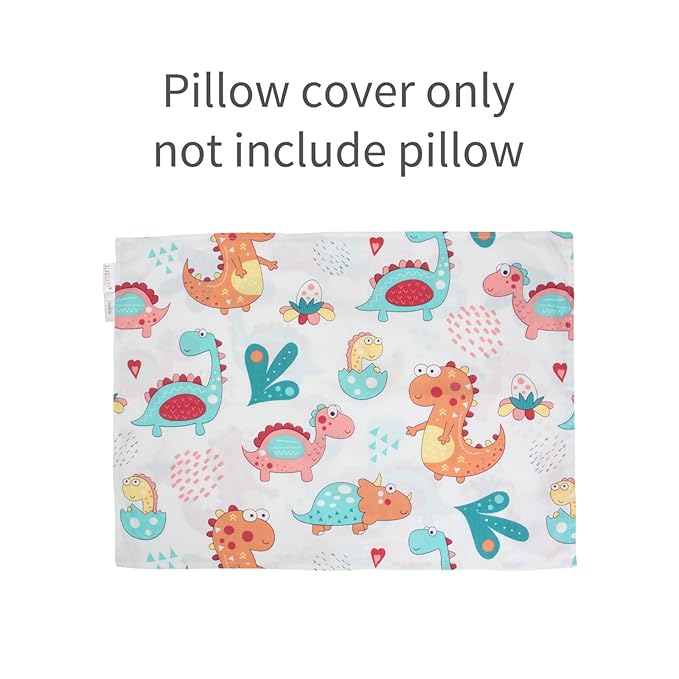 ALVABABY Toddler Pillow Cover Fits 13 x 18,12x 16 Kids Pillow 2 Pack Cotton Sleep Travel Pillowcases with Envelope Baby Children Pillowcase for Boys Girls Strawberry Fox