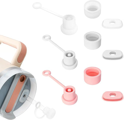 3 Set Spill Stoppers for Stanley 20oz/30oz/40oz/64oz, Leak Proof Accessories for Stanley Tumbler with Straw Cap and Square Pad and Round Cover (Mixed, 3)