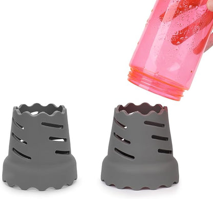 2pcs Drying Rack for Water Bottles, BPA Free Silicone Drying Rack for 15oz-100oz Bottles and Tumblers, Stackable Bottle Drying Holder Rack for HydroFlask, Yeti, Simple Modern, Camelbak(Grey)