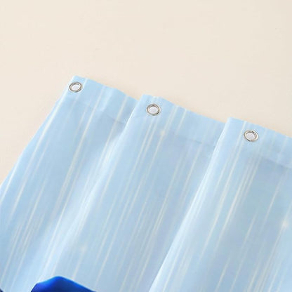 AILONEN Blue Rose Shower Curtain for Girls,Raining Rose Shower Curtain for Bathroom Decor,Women Kids Polyester Waterproof 3D Printed Bath Curtain with 12 Hooks,48" W*72" H