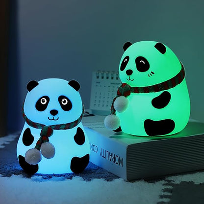 Panda Silicone Nursery Night Light Night Light for Kids, Panda Gifts, Cute LED Lamps for Teen Girls Bedroom,Bedroom Decorations Gifts for Toddlers,Kawaii Room Decor