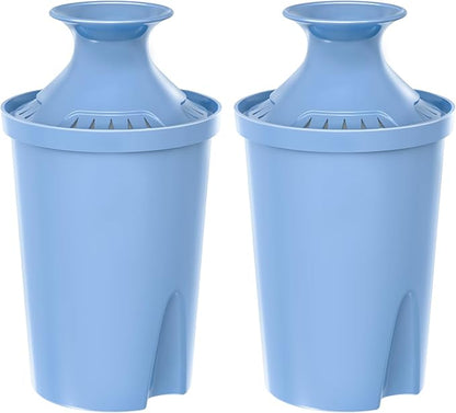 2-Pack Elite Water Filter Replacements for Brita Water Pitchers and Dispensers, Reduce Chlorine, Lead, Bad Taste & Odor, Lasts 6-Month