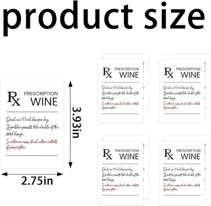24Pcs Pharmacist RX Mini Wine Labels, Humor Pharmacist Retirement Appreciation Birthday Graduation Gifts for Women Men, Funny Pharmacy Technician Gift Mini Wine Bottle Stickers Labels