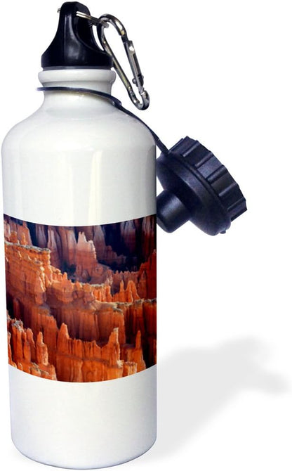 3dRose Hoodoos, Amphitheater, Bryce Canyon NP, Utah, USA. -Sports Water Bottle, 21oz , Multicolored
