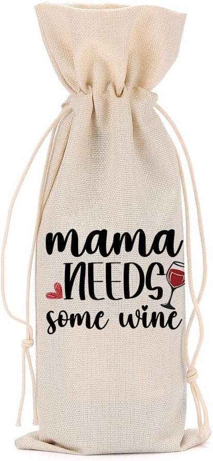 Funny Wine Quotes Wine Bag Wine Tasting Party Supplies for Wine Lovers Women Men Bride Groom Mom Christmas Birthday Wedding Bachelorrette Party Wine Bags