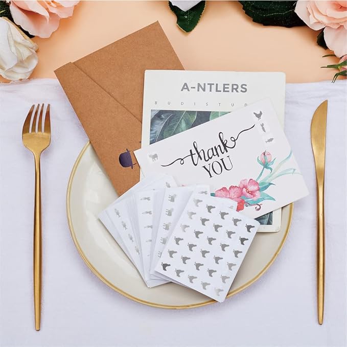 OLYCRAFT 2400pcs 4 Styles Silver Meal Stickers 0.5 Inch Food Choice Sticker Cow/Chicken/Fish/Carrot Wedding Meal Indicator Stickers Kitchen Stickers Meal Stickers for Place Card Wedding Party Supplies