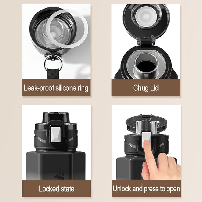 27 oz Hexagon Water Bottle, Wide Mouth Leak Proof Water bottles BPA-free Plastic Water Bottles Hexagonal Shape Water Bottle Reusable Water Bottle With Handle for Travel Fitness(Pink)