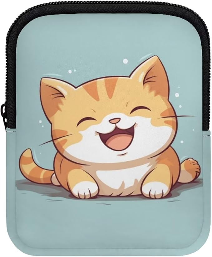 Cute Cat Stanley Cup Pouch with Adjustable Strap Water Bottle Storage Bag 40oz IceFlow Tumbler Pouch for Stanley Accessories