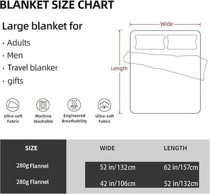 Anime Blanket, 50"" x 40"" Super Hero Throw Blanket, Super Fuzzy Comfy Plush Bedding, Blanket for Boys Girls, Birthday Gifts, Black