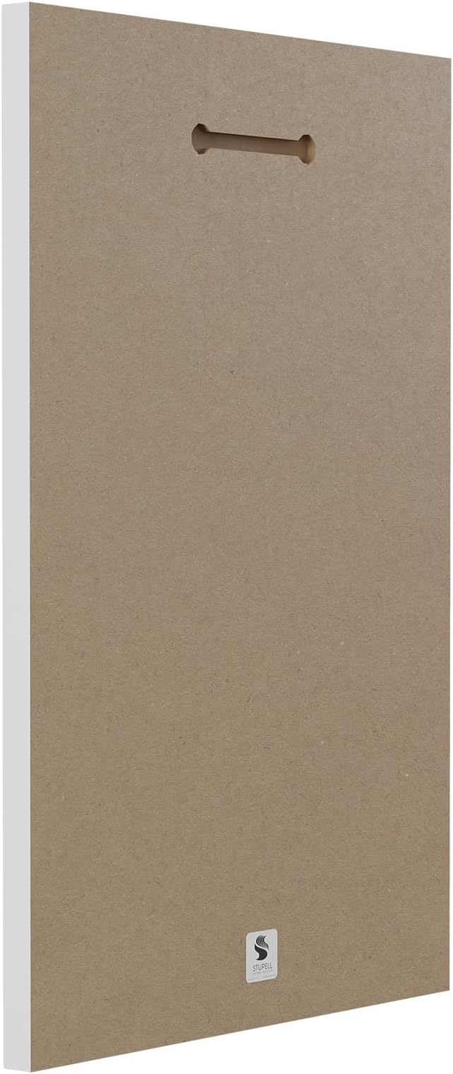 Stupell Industries cwp-367 Beach Knowledge Blue Aqua and White Planked Look Sign Art, 12 x 18, Wall Plaque