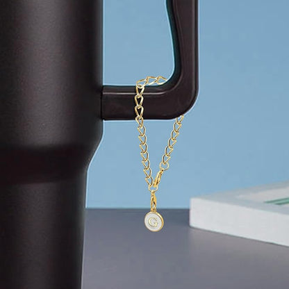 6PCS Letter Charm Accessories for Stanley Cup, Name ID Letter Handle Charm for Stanley Handle Identification Letter Pendant Handle Decoration for Stanley Tumbler Charms (Letter G)