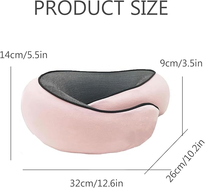 2024 New Neck Pillow, Wander Plus Travel Neck Pillow, Aircraft Memory Foam Travel Neck Pillow (Pink), OPZ-416 UPC-749799937929
