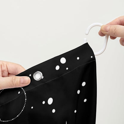 AILONEN Moth Shower Curtain,Sun and Moon Shower Curtain Set for Kids Girls Boys,Boho Natural Mushroom Plants Bath Curtain,Starry Night Bathroom Decor Shower Curtain with 12 Hooks,72" W*84" H