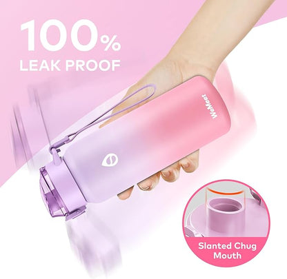 32oz Water Bottle with Removable Straw and Spout Lid Two Ways to Drink, 18/10 Stainless Steel Insulated Water Bottle, BPA-Free, Leak Proof, Double wall, for Sports, Gym