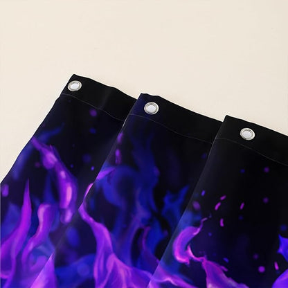 AILONEN Butterfly Shower Curtain for Bathroom, Purple Fire Butterfly Bath Curtain,Minimalism Fashion Bathroom Curtain,72" W*72" H Polyester Waterproof with 12 Plastic Hooks