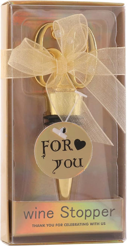 24-Pack 60 Wine Bottle Stopper to Keep for 60th Birthday Party Decoration 60 Years Old Wine Stopper Fun Gift for Wine Lovers (Gold 60th)