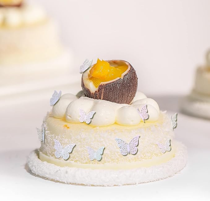 72Pcs 3D Butterfly Wall Decor 3 Sizes 3 Styles, Removable Butterfly Stickers Wall Decals, Butterfly Decorations Party Birthday Cake Decoration for Kids Nursery Wedding Bedroom Room(Colour)