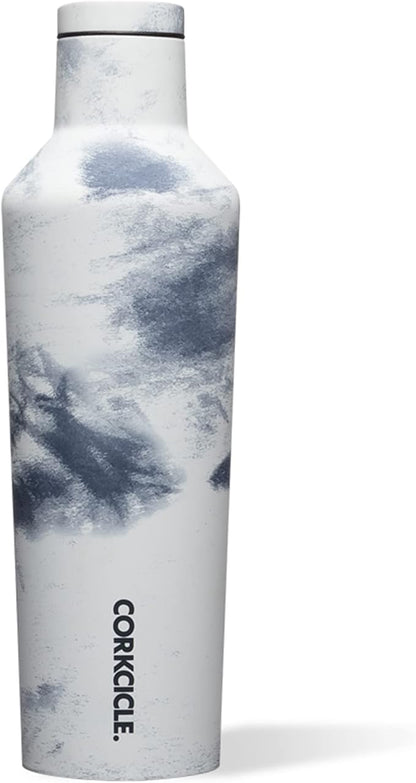 Corkcicle Disney Mickey Mouse 16 Ounce Canteen Triple Insulated Stainless Steel Water Bottle with Screw Cap and Extra Wide Mouth, Tie Dye