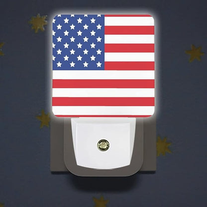 LED Night Lights Lamp with Dusk to Dawn Sensor, Map and Flag of Wyoming Night Lamp, Night Lights Plug Into Wall for Kids Room, Bedroom, Bathroom, Kitchen, Hallway