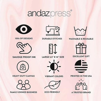 Andaz Press Mothers Day Wine Bag, Life's Too Short To Drink Bad, Mothers Day Wine Bottle Cover, Mother's Day Gifts, Canvas Wine Gift Bag Champagne Bottle Bag Wine Bags For Wine Bottles Gifts 1-Pack