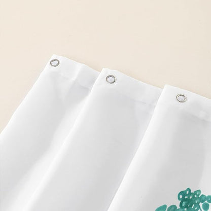 AILONEN Purple Blue Floral Shower Curtain,Watercolor Flower Leaves Wildflower Decorative Bath Curtain 72" W*72" H Polyester Fabric Waterproof Bathroom Curtain with 12 Plastic Hooks