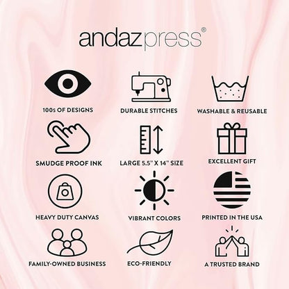 Andaz Press Mothers Day Wine Bag, Because You Can't Drink Flowers, Mothers Day Wine Bottle Cover, Mother's Day Gifts, Canvas Wine Gift Bag Champagne Bottle Bag Wine Bags For Wine Bottles Gifts 1-Pack