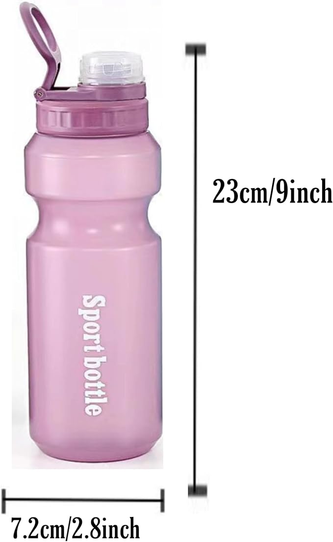 Sports Water Bottle, Plastic Water Bottle,BPA-Free,Leak-Proof, Reusable Water Bottle for School, Outdoor,Gym, Running, Hiking (Purple (26 OZ))