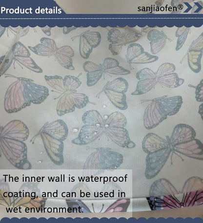 Kids Laundry Hamper,Girls Hamper, Butterfly Laundry Basket,Collapsible Baby Storage Baskets for Girls Room Decor,Nursery Hamper,Bedroom,Toy Organizer, Gift (Butterfly) …