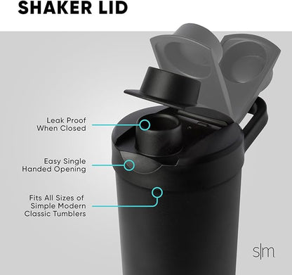 Simple Modern Officially Licensed NFL San Francisco 49rs Stainless Steel Shaker Bottle with Ball 24oz | Metal Insulated Cup for Protein Mixes Shake Pre Workout | Rally Collection | San Francisco 49rs