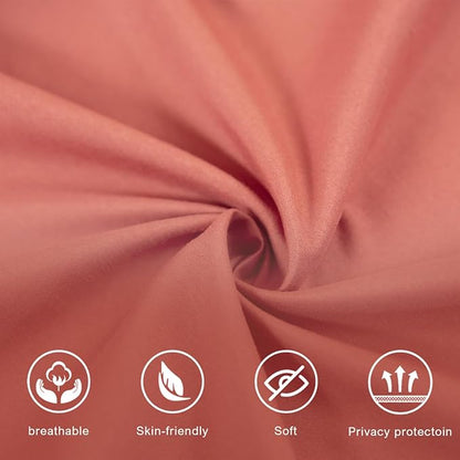 Akiky Canopy Bed Curtains 4 Corner Bed Canopies Terracotta Canopy Curtains Panel 8 Drapery Panel Curtain for All Bed Sizes