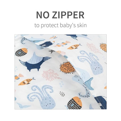 ALVABABY Toddler Pillowcases Fits 13 x 18,12x 16 Kids Pillow 2 Pieces of Cotton Baby Pillow Cover with Envelope Kids Pillowcases for Boys Girls Sleep and Dream Dinosaur and Seaworld 2TPW12-1