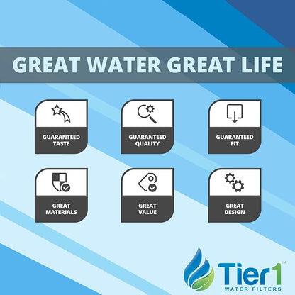 Tier1 20 Micron 20 Inch x 4.5 Inch | 25-Pack Pleated Cellulose Whole House Sediment Water Filter Replacement Cartridge | Compatible with Pentek S1-20BB, 155305-43, W20CLHD20, Home Water Filter