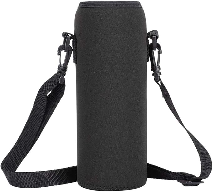 POCREATION Water Bottle Carrier,Insulated Neoprene Water Bottle Holder Bag Case Pouch Cover 1000ML, Shoulder Strap, Great for Stainless Steel and Plastic Bottles, Sport and Energy