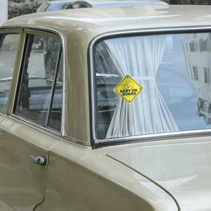 Baby in Car Sticker for Cars Vehicle Kids Children On Board Signs Vinyl Bumper Stickers Drive Safely Around Removable Window Label Decals Sign Truck Label Decorations