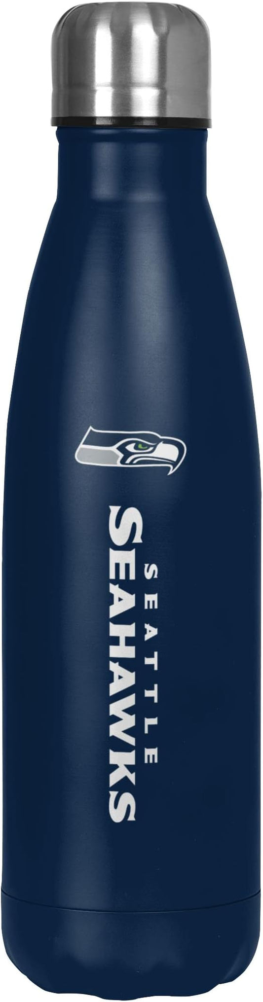 FOCO NFL unisex-adult NFL Team Logo Wordmark Chill Water Bottle