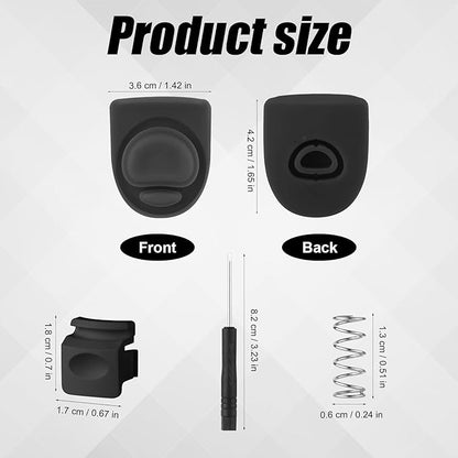 2pcs Stopper Replacement 2pcs Button for Owala FreeSip 19/24/32/40oz, BPA-Free Silicone Plug Gasket Top Lid Bottle Mouth Push Switch Top Cap Seal Accessories, with 2 Spring, Screwdriver