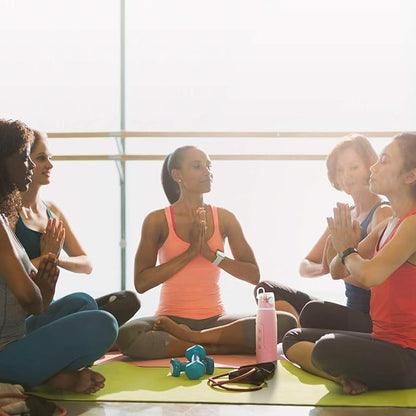 Valourgo 1L Collapsible Water Bottle BPA Free Portable Large Travel Mug Reusable Sports Bottle (35 oz Pink)