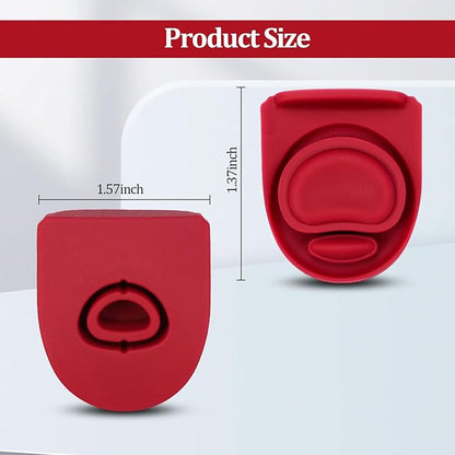 4Pcs Replacement Stopper for Owala Free Sip 24oz 32oz, Water Bottle Cap Mouth Seal Gaskets, Silicone Owala Replacement Lid Stopper, Owala Water Bottle 19oz 40oz Accessories,Burgundy