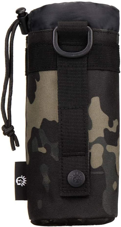Adjustable Tactical Water Bottle Pouch CREATOR Foldable MOLLE Water Bottle Holder Attachment Carrier for Backpack/Waist bag/Belt