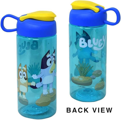 Bluey Water Bottle for Kids, Girls, Boys - 3 Pc Bluey School Supplies Bundle with Bluey Drinking Bottle Plus Stickers and More | Bluey Drinking Cups for Kids