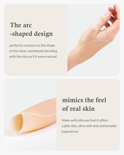 Alki'i Nipple Covers Pasties 3 Pairs, Sticky Bra No Show,Silicone Adhesive Strapless Bra, Reusable Breast Petals for Women