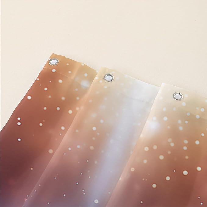 AILONEN Pink Flower Shower Curtain,Galaxy Floral Lotus Flower Bath Curtain,Polyester Waterproof for Bathroom with 12 Plastic Hooks 48" W*72" H