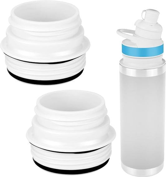 2PCS Bottle Adapter for Cirkul to YETI Rambler | BPA Free Plastic, Food Grade Silicone Fits for YETI Rambler Water Bottles(White)