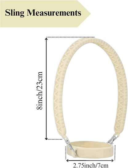 Stanley Accessories Water Bottle with Strap Bottle Sling Carrier with Handle Attachment Fits Most 8-40oz Tumbler & Stanley + 4Cute Straw Covers 3D Straw Toppers Gift Set-Cloud