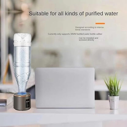 2024 Newest Hydrogen Rich Water Cup Generator Portable Rechargeable Healthy Water Bottle New SPE PEM Technology Water Ionizer with Beautiful LED Indicator Up to 3000 ppb (270ML)